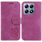 For Xiaomi 14T Wallet Case Tiger Imprint Leather Shockproof Phone Cover