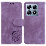For Xiaomi 14T Wallet Case Tiger Imprint Leather Shockproof Phone Cover