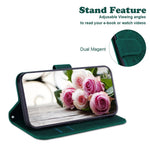 For Xiaomi 14T Case PU Leather Wallet Phone Cover Butterfly Flower Imprint
