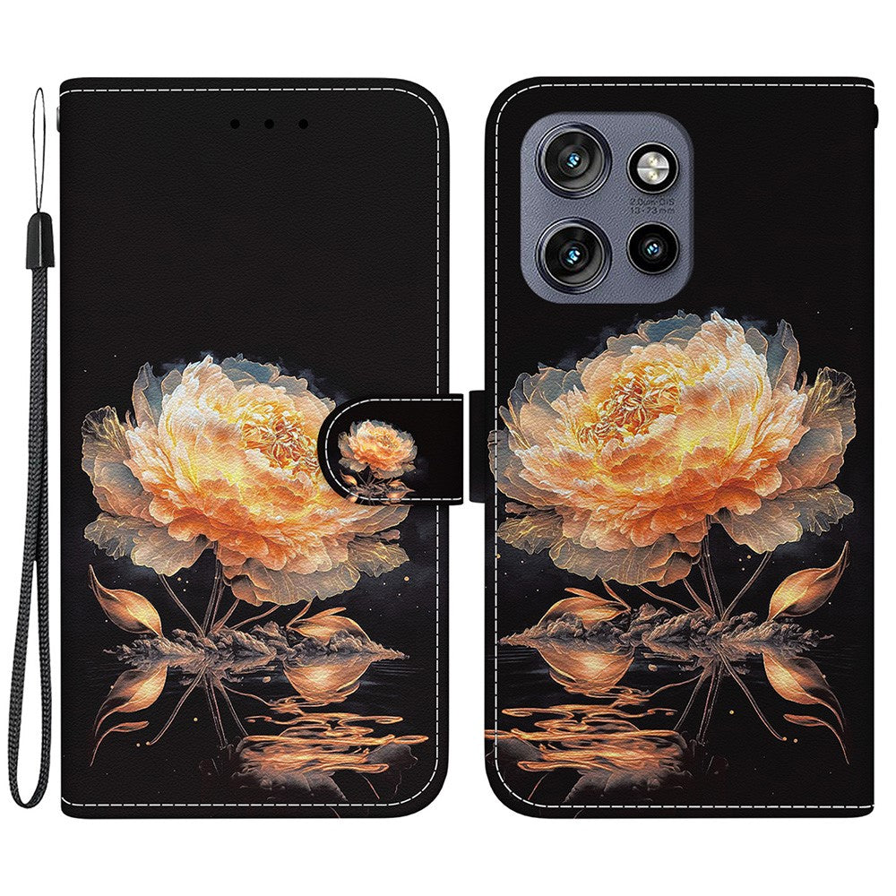 Til Motorola Edge 60 Neo 5G / Edge 50 Neo 5G / Moto S50 5G / ThinkPhone 25 5G Pung-Telefoncover Anti-Fald Læder Flip Cover Med Mønsterprint