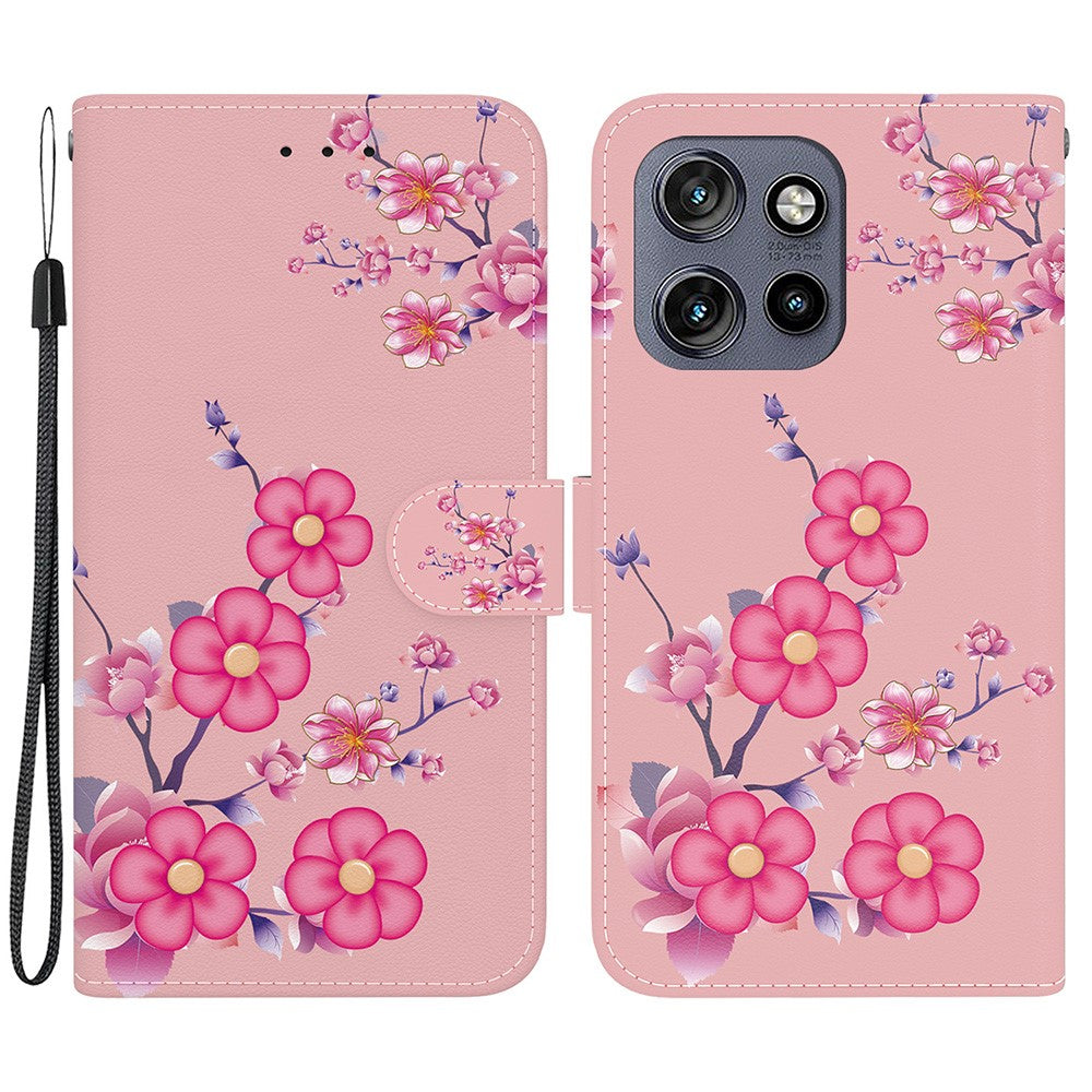 Til Motorola Edge 60 Neo 5G / Edge 50 Neo 5G / Moto S50 5G / ThinkPhone 25 5G Pung-Telefoncover Anti-Fald Læder Flip Cover Med Mønsterprint