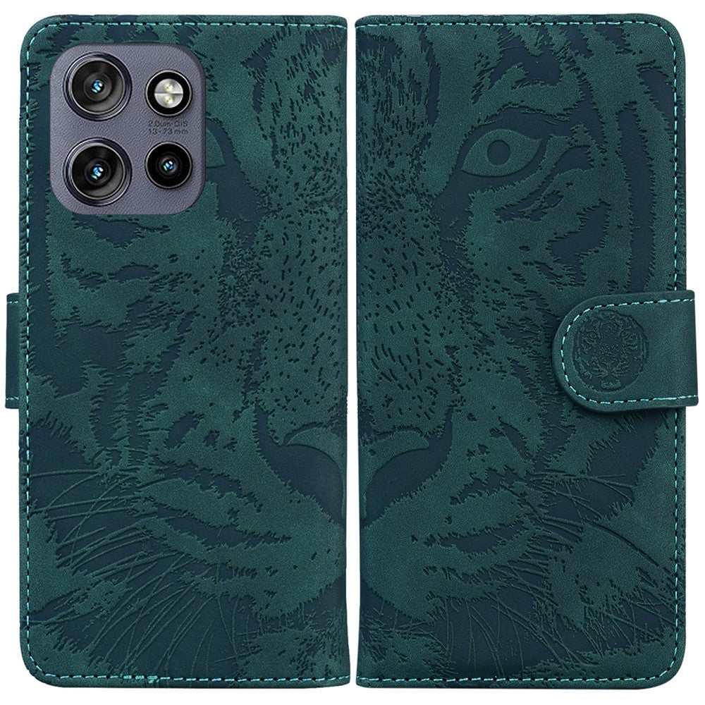 For Motorola Edge 60 Neo 5G / Edge 50 Neo 5G / Moto S50 5G / ThinkPhone 25 5G Case Tiger Imprint Leather Wallet Phone Cover