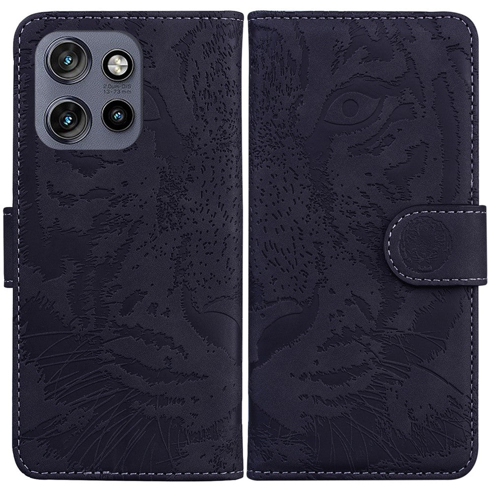 For Motorola Edge 60 Neo 5G / Edge 50 Neo 5G / Moto S50 5G / ThinkPhone 25 5G Case Tiger Imprint Leather Wallet Phone Cover