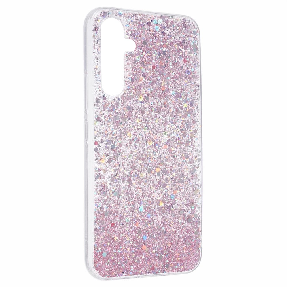 Til Samsung Galaxy S24 FE cover Stødsikker blød TPU telefoncover Glitrende design