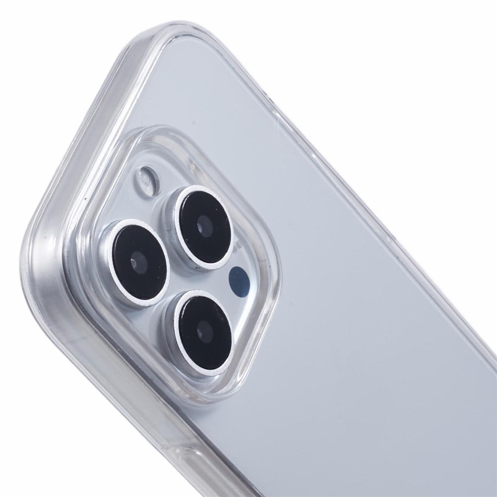 Til iPhone 16 Pro Cover TPU-ramme Klart akrylbagpanel telefoncover med PET-film
