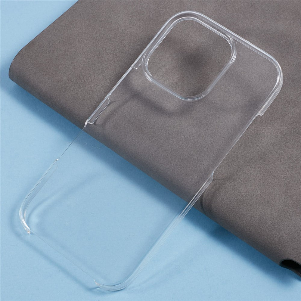 Til iPhone 16 Pro Cover TPU-ramme Klart akrylbagpanel telefoncover med PET-film