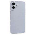 For iPhone 16 Plus Case TPU Frame Clear Acrylic Back Phone Cover with PET Film