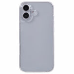 For iPhone 16 Plus Case TPU Frame Clear Acrylic Back Phone Cover with PET Film