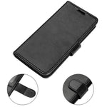 Crazy Horse tekstur faldbeskyttende pung-etui til Samsung Galaxy A04 4G (164,4 x 76,3 x 9,1 mm), foldbar stand PU-læder + TPU Folio Flip telefoncover