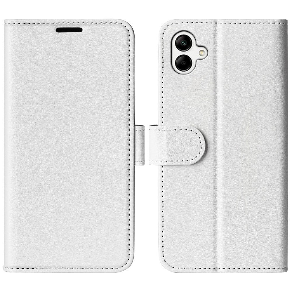Crazy Horse tekstur faldbeskyttende pung-etui til Samsung Galaxy A04 4G (164,4 x 76,3 x 9,1 mm), foldbar stand PU-læder + TPU Folio Flip telefoncover