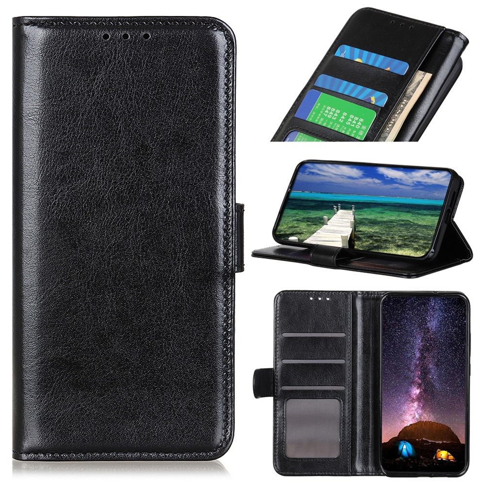 For Xiaomi 14T Pro Case Crazy Horse Texture PU Leather Phone Stand Cover