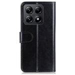 For Xiaomi 14T Pro Case Crazy Horse Texture PU Leather Phone Stand Cover
