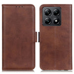 For Xiaomi 14T Pro Case Stand Cowhide Texture PU Leather Phone Cover