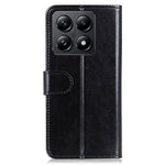 For Xiaomi 14T Case Crazy Horse Texture PU Leather Phone Stand Cover