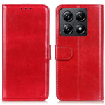 For Xiaomi 14T Case Crazy Horse Texture PU Leather Phone Stand Cover