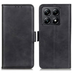 For Xiaomi 14T Case Stand Cowhide Texture PU Leather Phone Cover