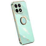 XINLI For Xiaomi 14T Pro Case Ring Kickstand Electroplating TPU Phone Cover
