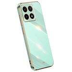 XINLI For Xiaomi 14T Pro Case TPU Phone Cover with Electroplating Frame