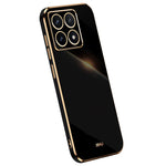 XINLI For Xiaomi 14T Pro Case TPU Phone Cover with Electroplating Frame
