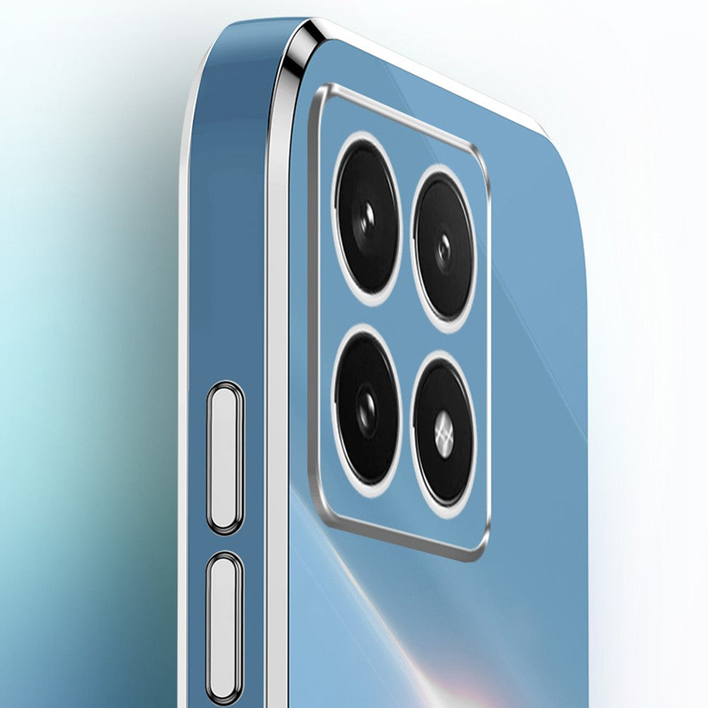 XINLI For Xiaomi 14T Case TPU Phone Cover with Electroplating Frame