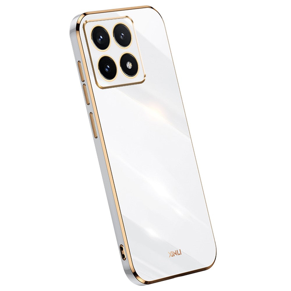 XINLI For Xiaomi 14T Case TPU Phone Cover with Electroplating Frame