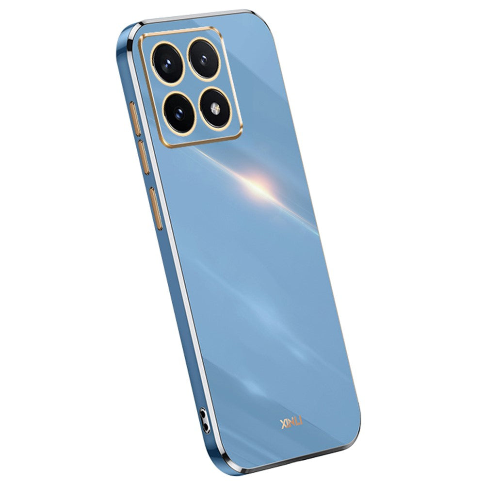 XINLI For Xiaomi 14T Case TPU Phone Cover with Electroplating Frame