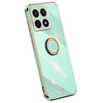 XINLI For Xiaomi 14T Case Ring Kickstand Electroplating TPU Phone Cover