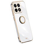 XINLI For Xiaomi 14T Case Ring Kickstand Electroplating TPU Phone Cover