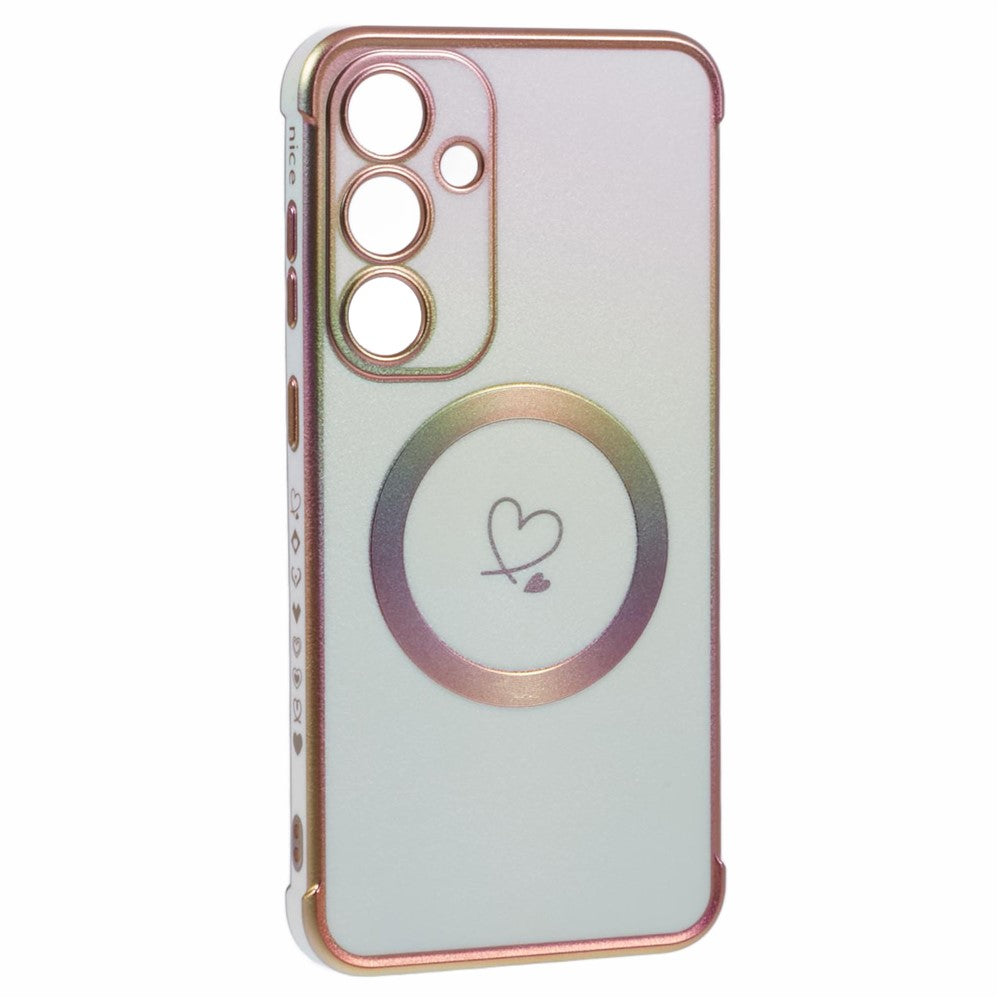 For Samsung Galaxy S24+ Magnetic Case TPU Gradient Electroplated Phone Cover