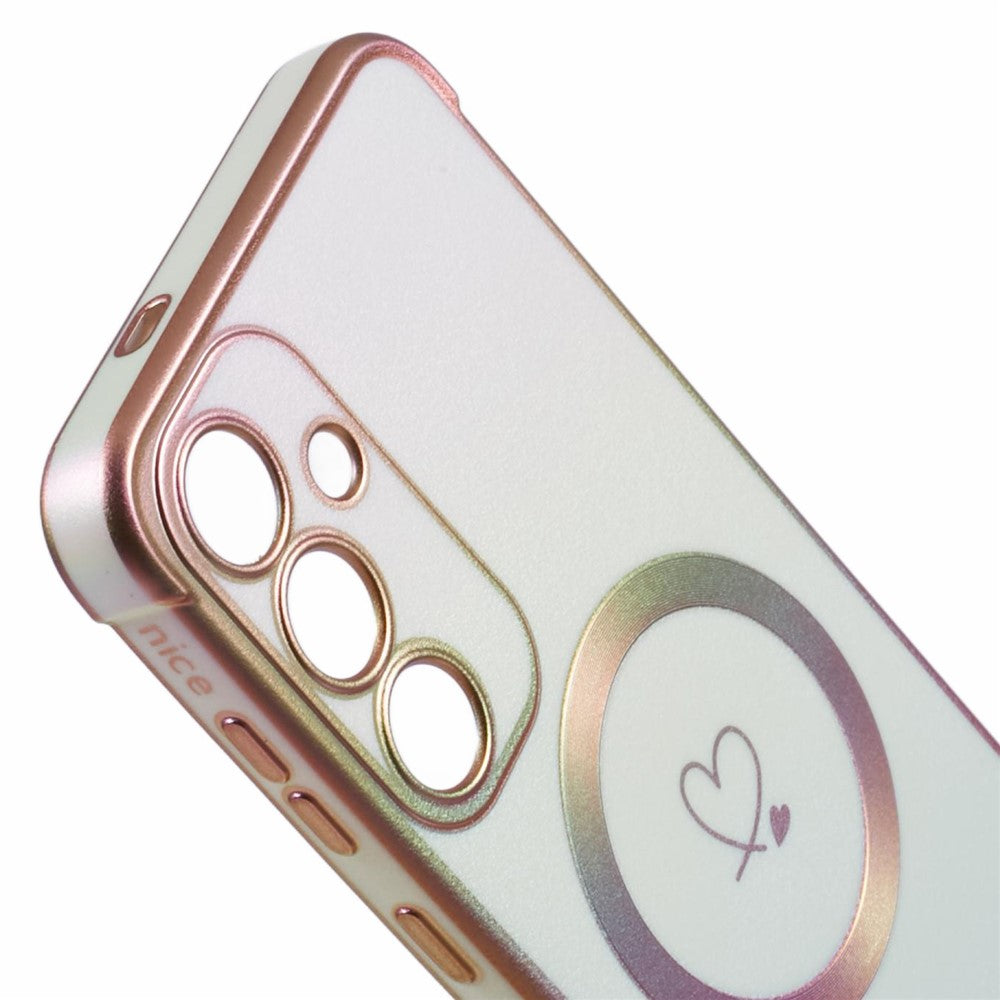 For Samsung Galaxy S24+ Magnetic Case TPU Gradient Electroplated Phone Cover