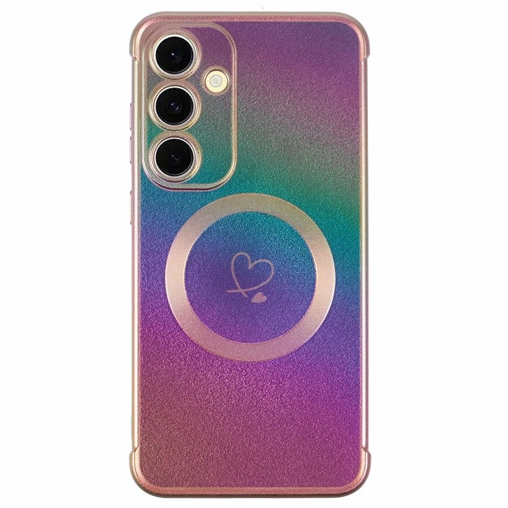 For Samsung Galaxy S24+ Magnetic Case TPU Gradient Electroplated Phone Cover