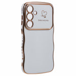 Til Samsung Galaxy A54 5G cover Love Hearts TPU Telefoncover Krøllet bølgekant Stor rude