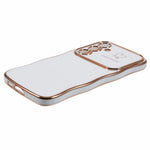 For Samsung Galaxy A55 5G Case Love Hearts TPU Phone Cover Curly Wave Frame Large Window