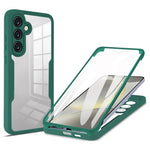 For Samsung Galaxy S24 FE Case Acrylic+TPU Clear Phone Cover with PET Screen Film