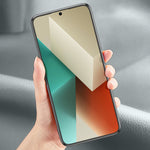 For Xiaomi Redmi Note 13 Pro+ 5G Case Wood Texture Leather Coated TPU Phone Protective Cover