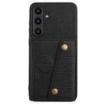 For Samsung Galaxy S24 FE Case Card Slots Kickstand Leather + TPU Phone Cover