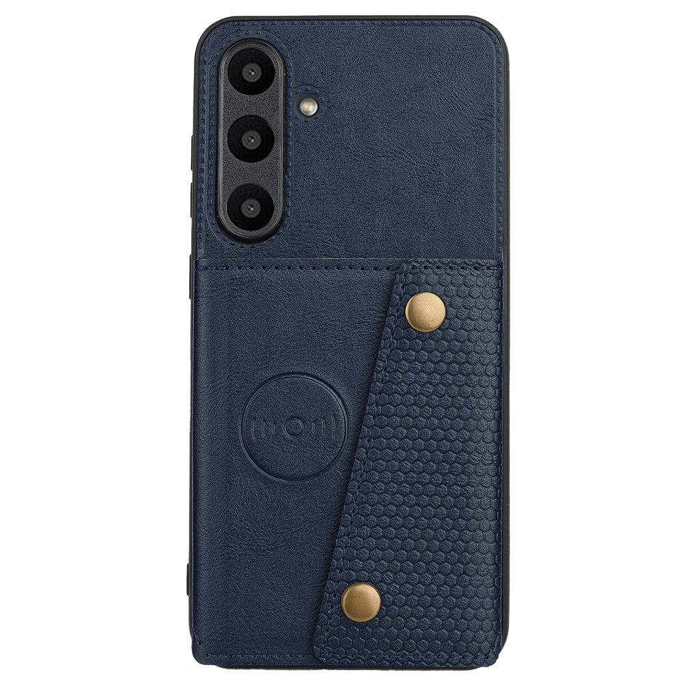 For Samsung Galaxy S24 FE Case Card Slots Kickstand Leather + TPU Phone Cover
