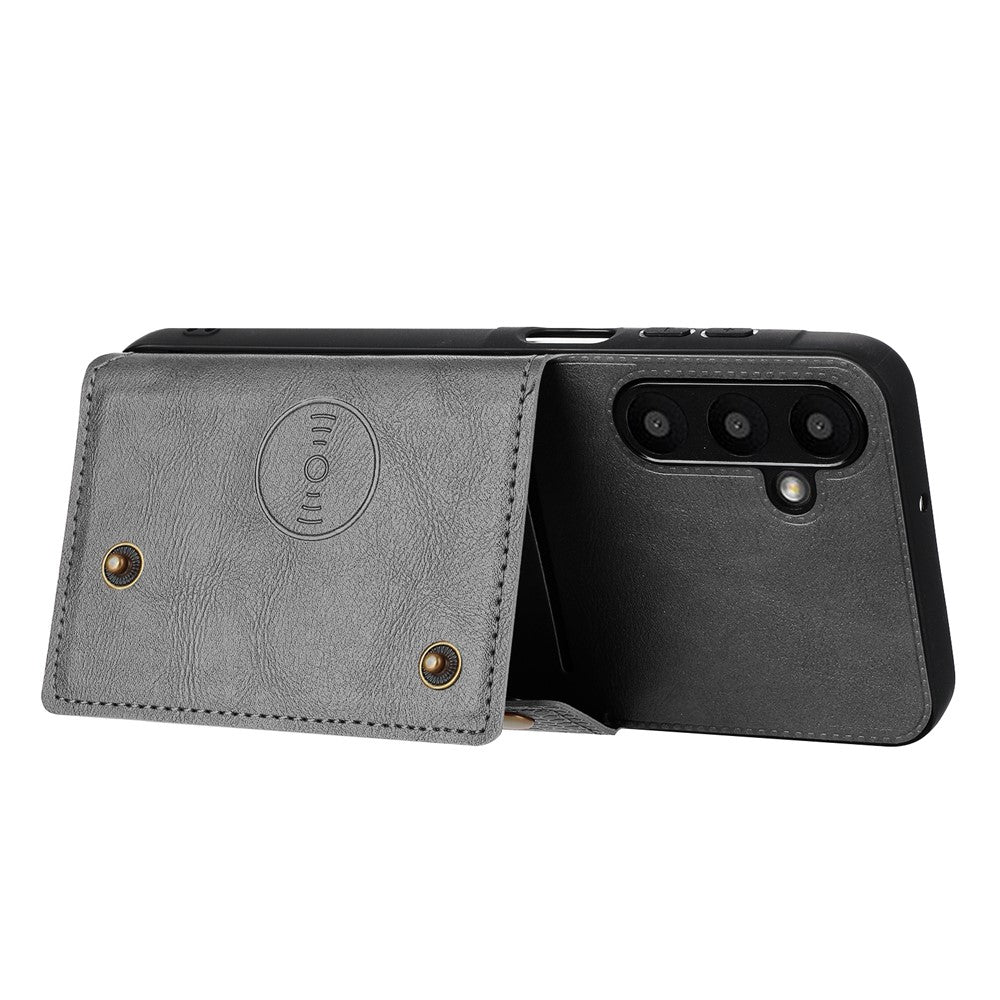 Til Samsung Galaxy A16 5G / A16 4G Etui Kortpladser Støttefod Læder + TPU Telefoncover