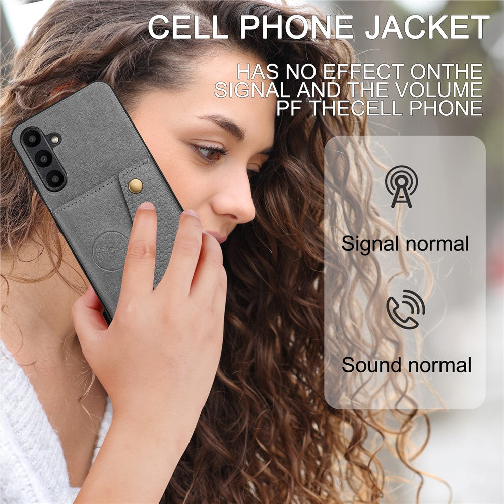 Til Samsung Galaxy A16 5G / A16 4G Etui Kortpladser Støttefod Læder + TPU Telefoncover