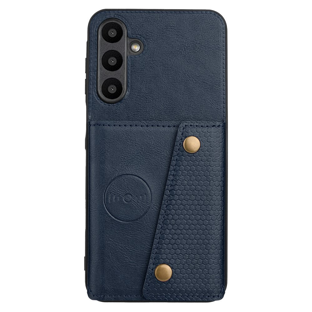 Samsung Galaxy A16 5G / A16 4G Skal Korthållare Stativ Läder + TPU mobilskal