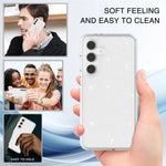 Til Samsung Galaxy S24 FE Etui TPU+PC Glimmer Gennemsigtigt Telefoncover