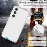 Til Samsung Galaxy S24 FE Etui TPU+PC Glimmer Gennemsigtigt Telefoncover