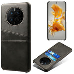 For Huawei Mate 50 4G Anti-scratch PU Leather+PC Hard Case Dual Card Slots Protective Phone Cover