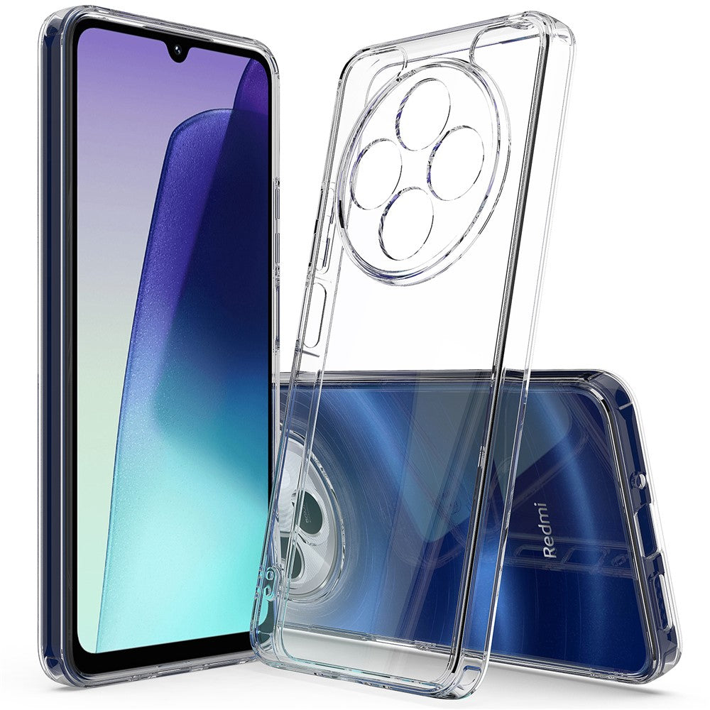 For Xiaomi Redmi 17C 4G / Poco C75 5G / Poco C75 4G / Redmi 14R 5G / 14C 4G Clear Phone Case TPU+Acrylic Shockproof Phone Back Cover