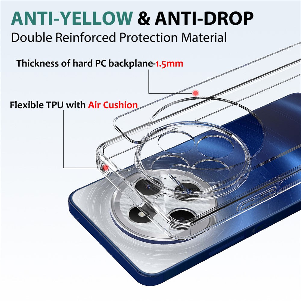 For Xiaomi Redmi 17C 4G / Poco C75 5G / Poco C75 4G / Redmi 14R 5G / 14C 4G Clear Phone Case TPU+Acrylic Shockproof Phone Back Cover