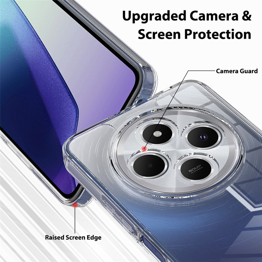For Xiaomi Redmi 17C 4G / Poco C75 5G / Poco C75 4G / Redmi 14R 5G / 14C 4G Clear Phone Case TPU+Acrylic Shockproof Phone Back Cover