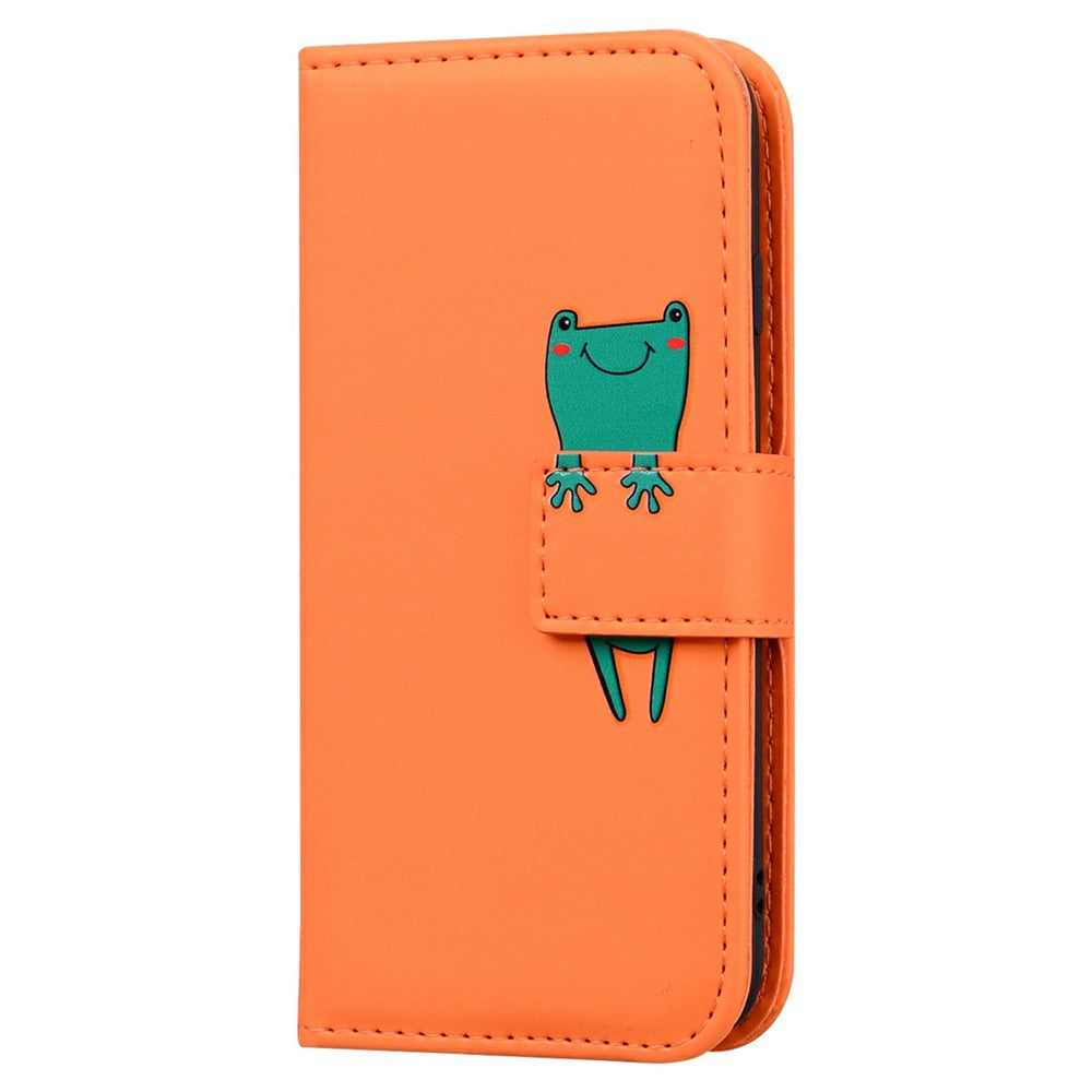 For iPhone 16 Pro Case Cartoon Pattern Wallet Leather Phone Cover