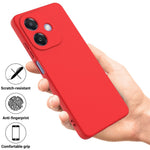For Oppo A3x 5G / A40 4G Case Liquid Silicone Anti-Scratch Phone Cover with Hand Strap