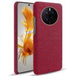 Huawei Mate 50 4G stötsäkert skal enfärgat hårt PC+tyg reptåligt skyddande fodral