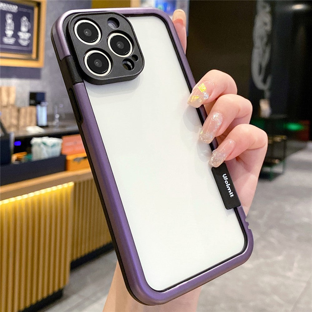 WOLMTT Til iPhone 15 Pro Max Cover Farverig Ramme Blød TPU Gennemsigtigt Telefoncover